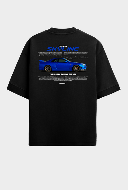 Oversized - Nissan Skyline GTR R34 Blue