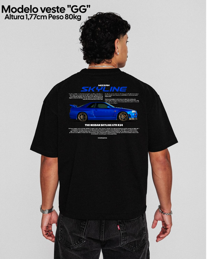 Oversized - Nissan Skyline GTR R34 Blue
